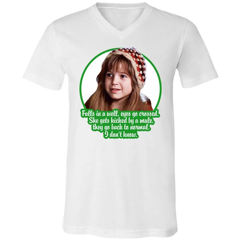 Unisex V-Neck T-Shirt - U6QWPP9X - White - 5