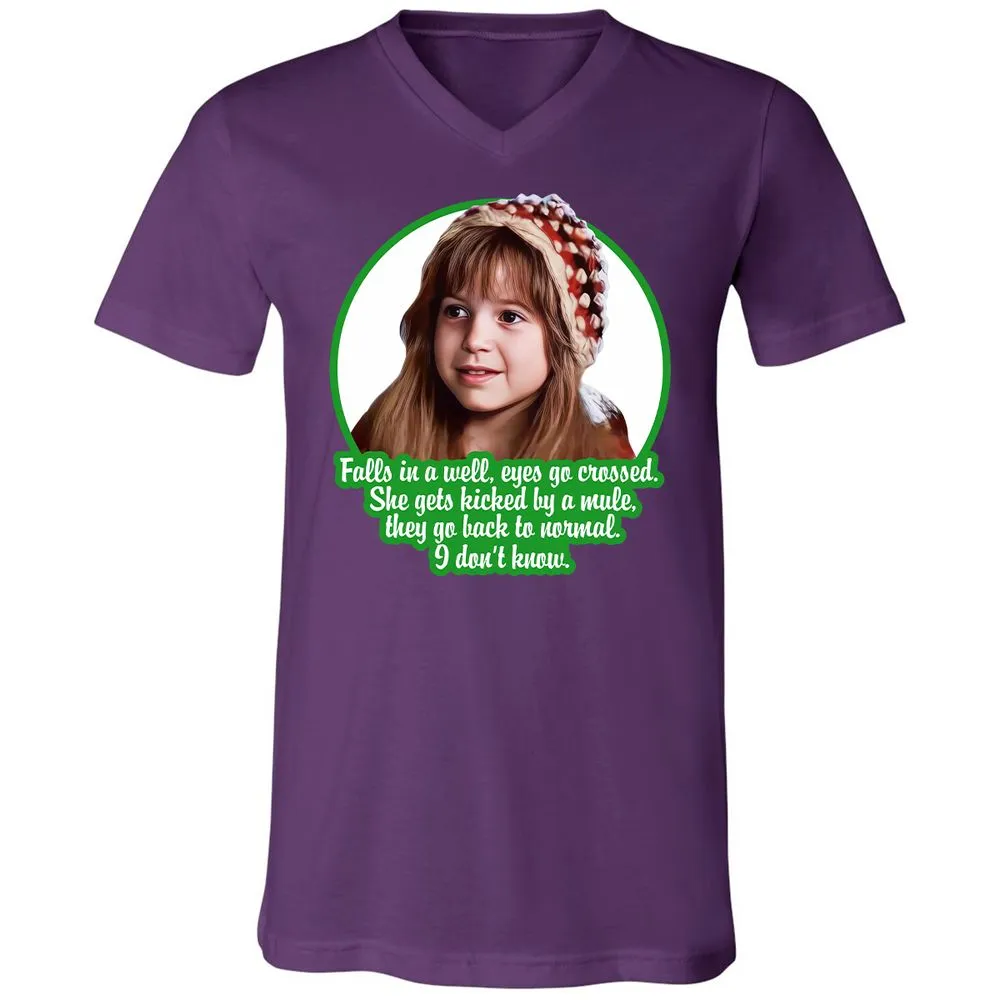 Unisex V-Neck T-Shirt - U6QWPP9X - Team Purple - 9