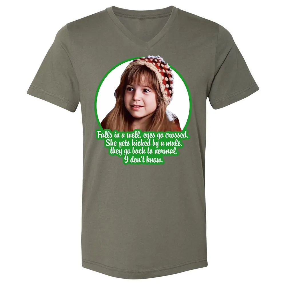 Unisex V-Neck T-Shirt - U6QWPP9X - Military Green - 10
