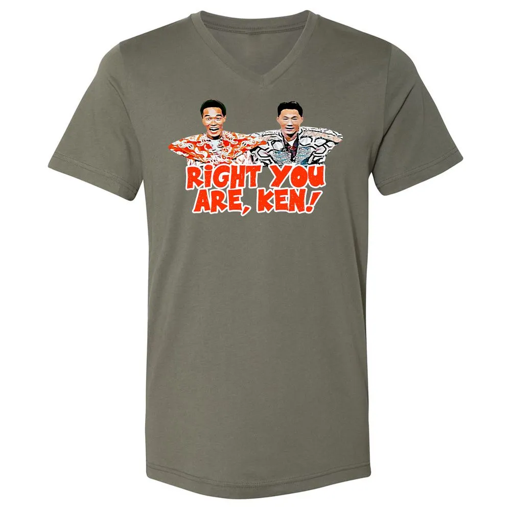 Unisex V-Neck T-Shirt - BMT948TH - Military Green - 10