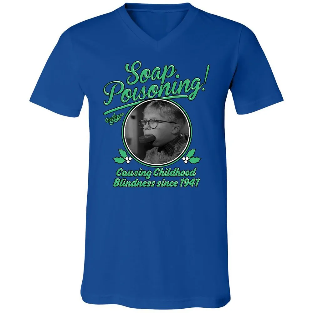 Unisex V-Neck T-Shirt - WUDW6L2W - True Royal - 4