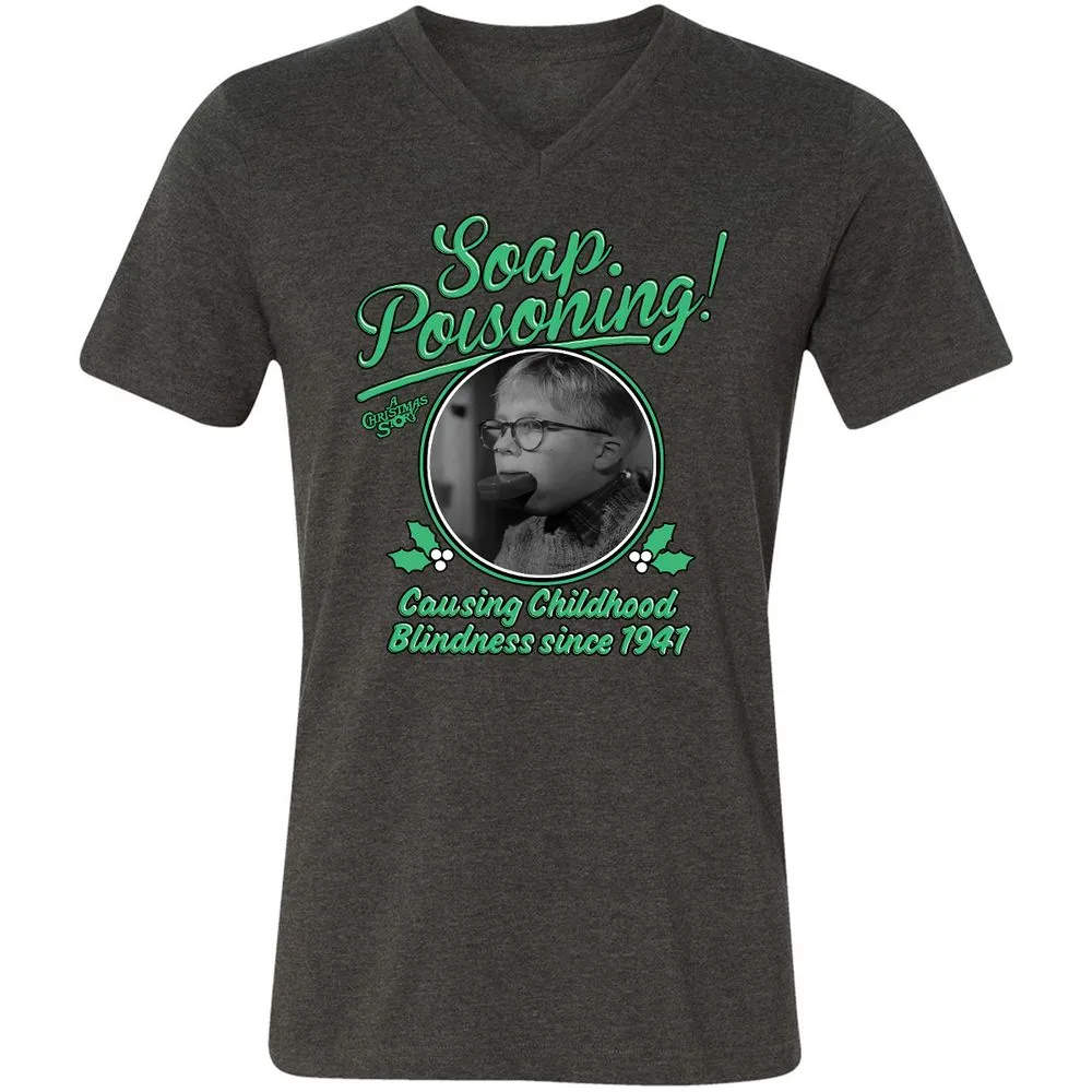 Unisex V-Neck T-Shirt - WUDW6L2W - Dark Grey Heather - 8