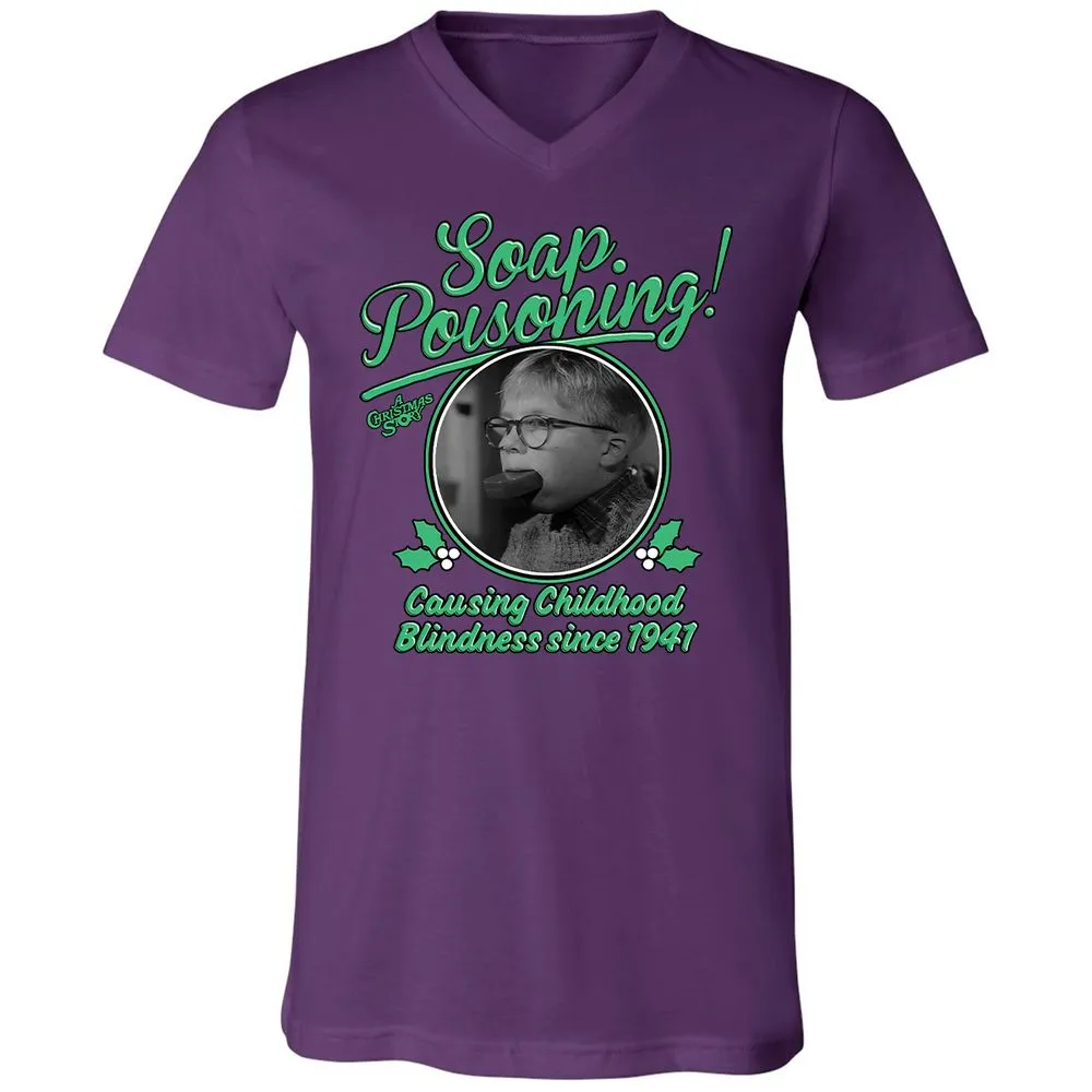 Unisex V-Neck T-Shirt - WUDW6L2W - Team Purple - 9