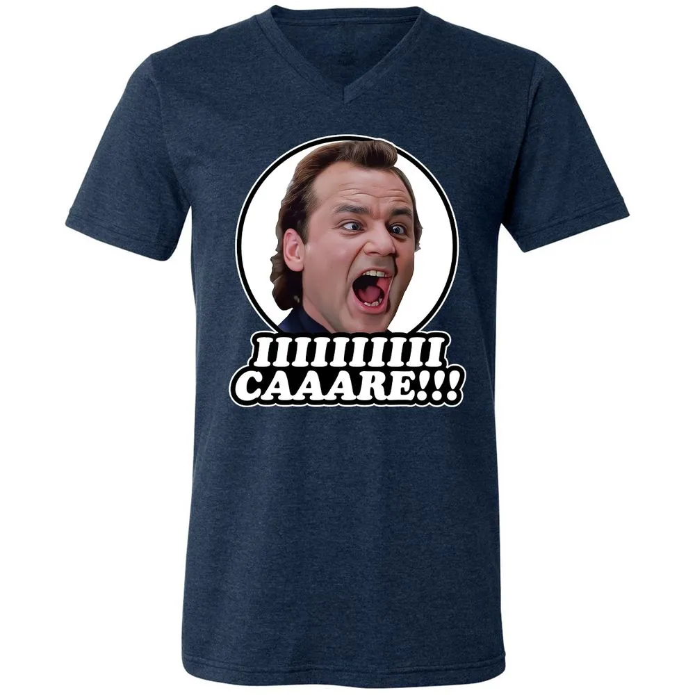 Unisex V-Neck T-Shirt - GSL1Q5MD - Heather Navy - 15