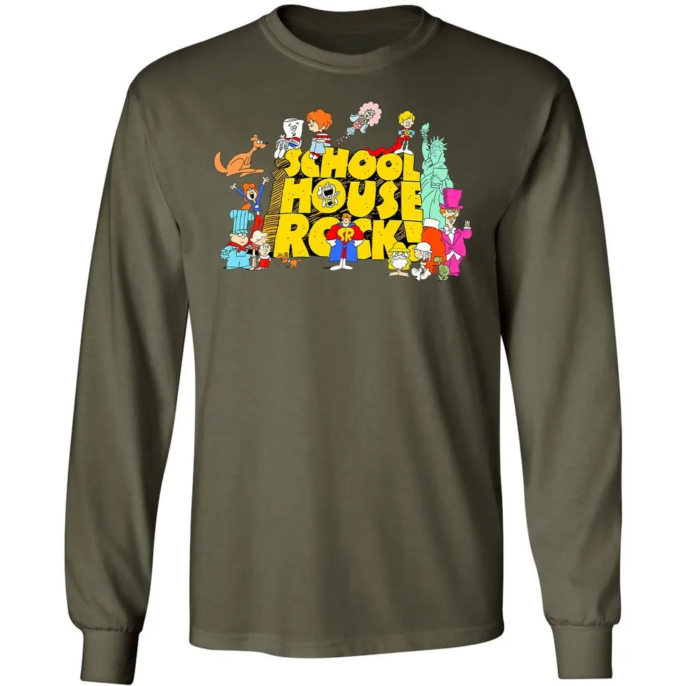 Long Sleeve T-Shirt - WR9LQ7H8 - Military Green - 7