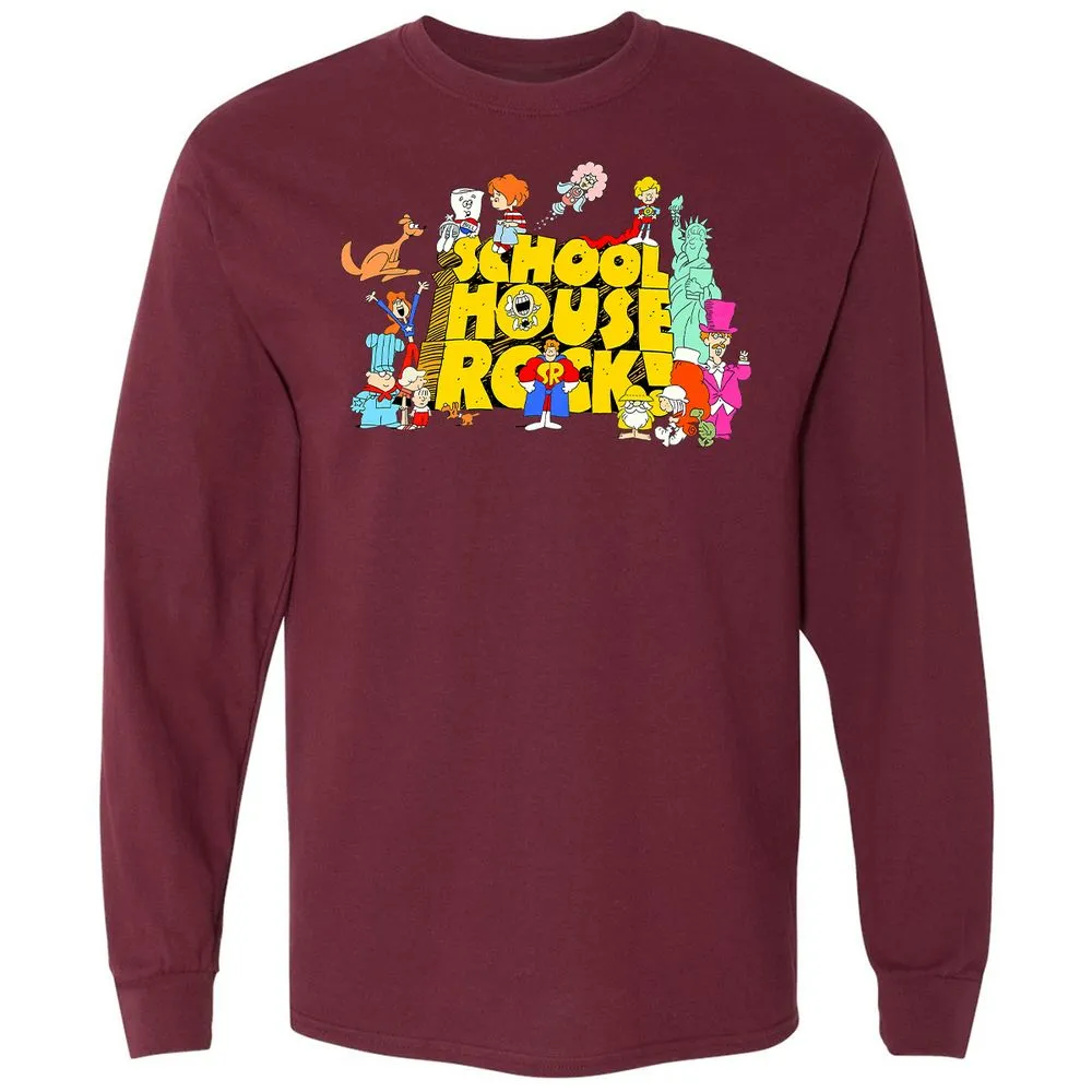 Long Sleeve T-Shirt - WR9LQ7H8 - Maroon - 11
