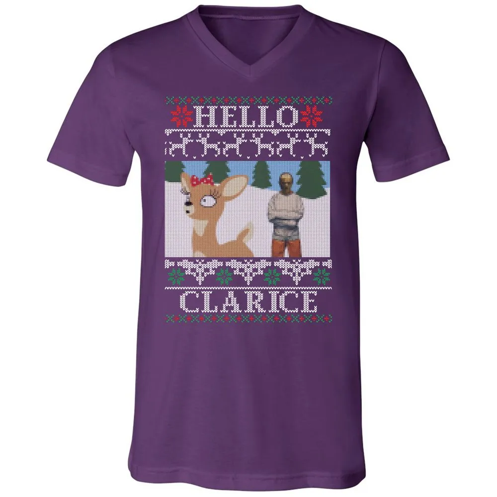 Unisex V-Neck T-Shirt - CLJSDPDF - Team Purple - 9
