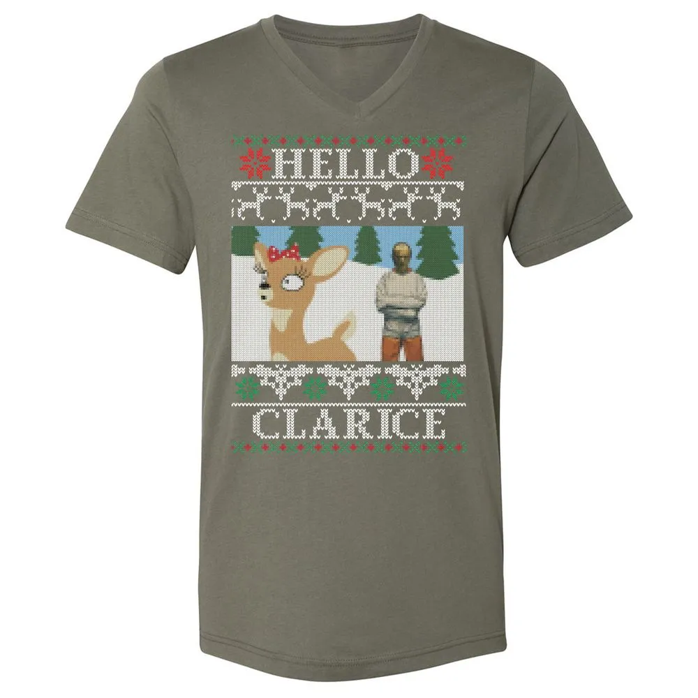 Unisex V-Neck T-Shirt - CLJSDPDF - Military Green - 10