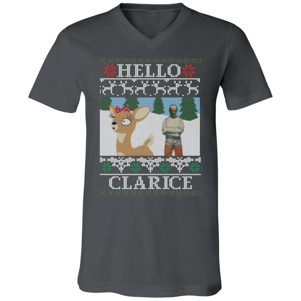 Unisex V-Neck T-Shirt - CLJSDPDF - Asphalt - 12