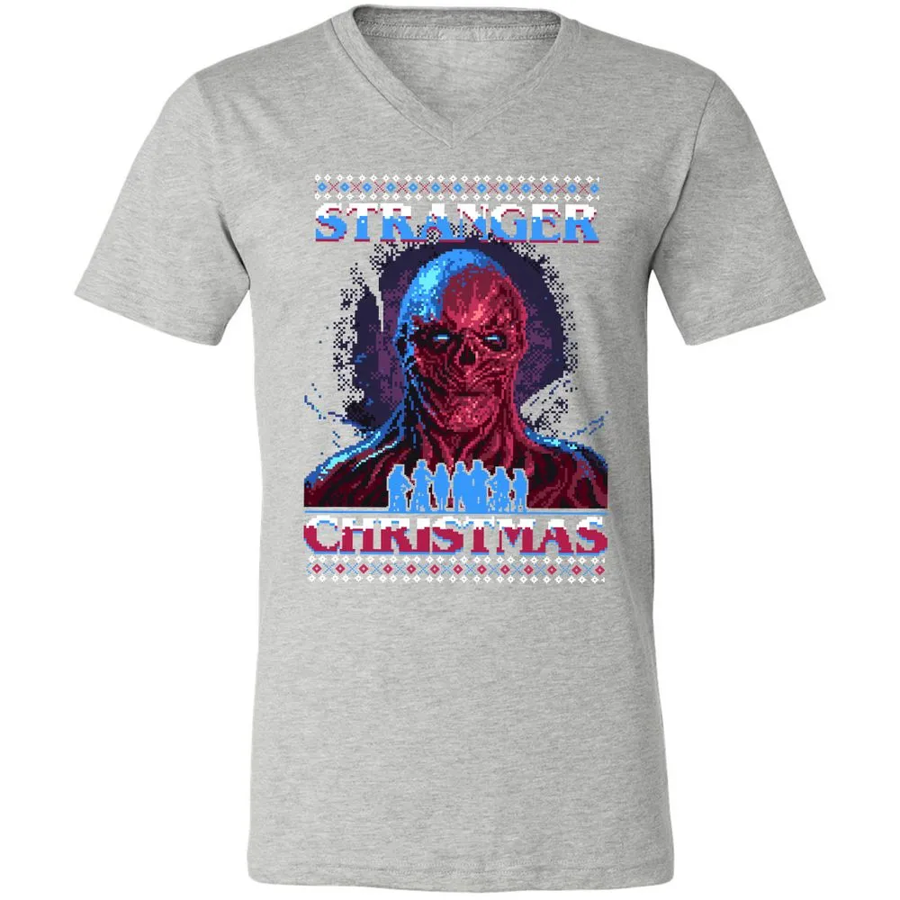 Unisex V-Neck T-Shirt - Y43QEJYS - Athletic Heather - 7