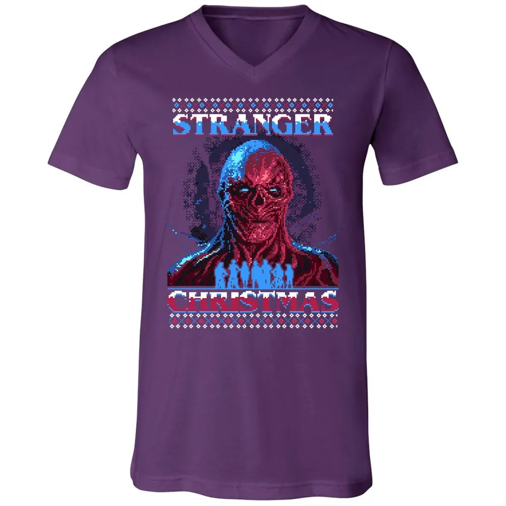 Unisex V-Neck T-Shirt - Y43QEJYS - Team Purple - 9