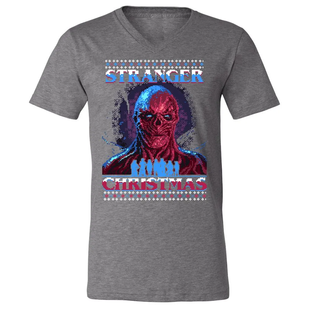 Unisex V-Neck T-Shirt - Y43QEJYS - Deep Heather - 13