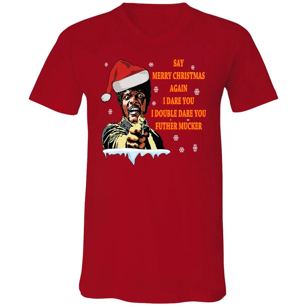 Unisex V-Neck T-Shirt - FHMH5ACD - Red - 3