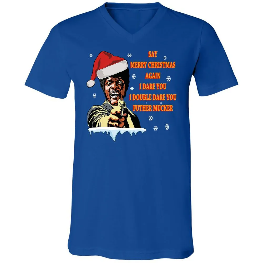 Unisex V-Neck T-Shirt - FHMH5ACD - True Royal - 4