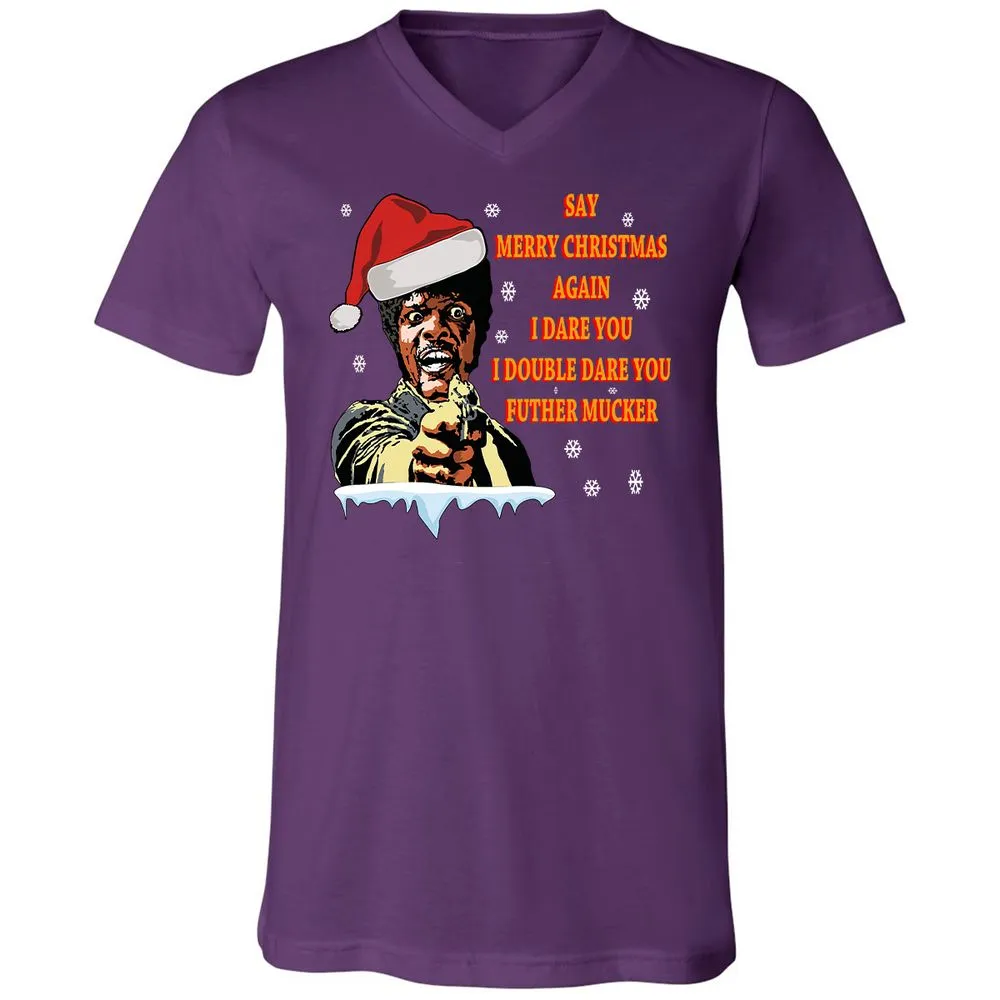 Unisex V-Neck T-Shirt - FHMH5ACD - Team Purple - 9