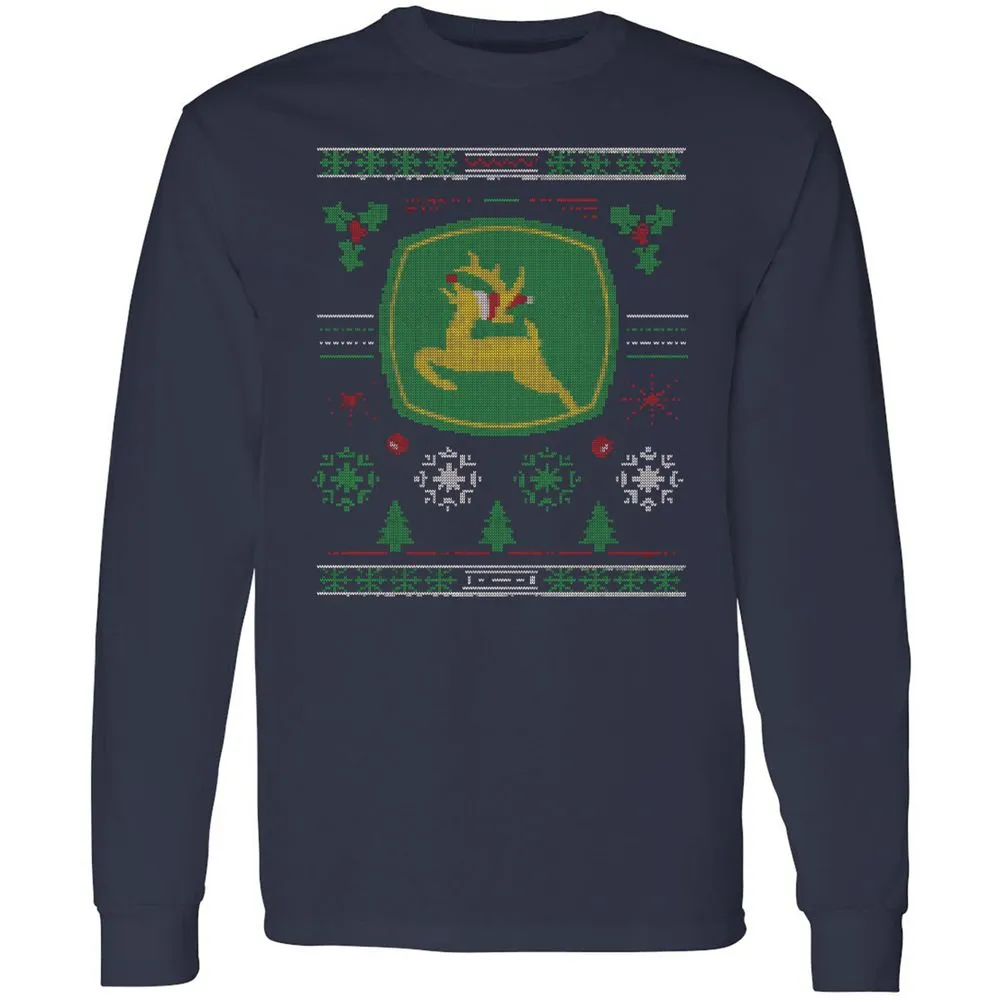Long Sleeve T-Shirt - YFCPXATQ - Navy - 2