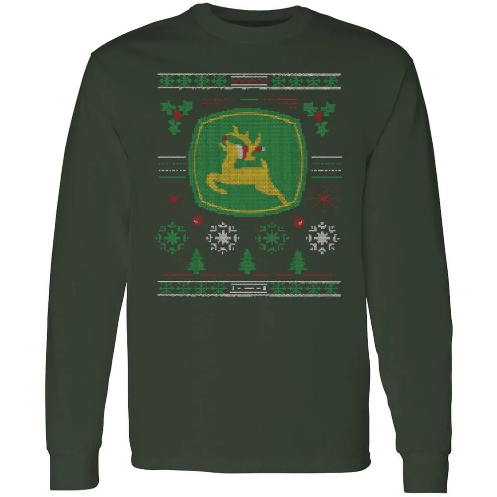 Long Sleeve T-Shirt - YFCPXATQ - Forest Green - 4