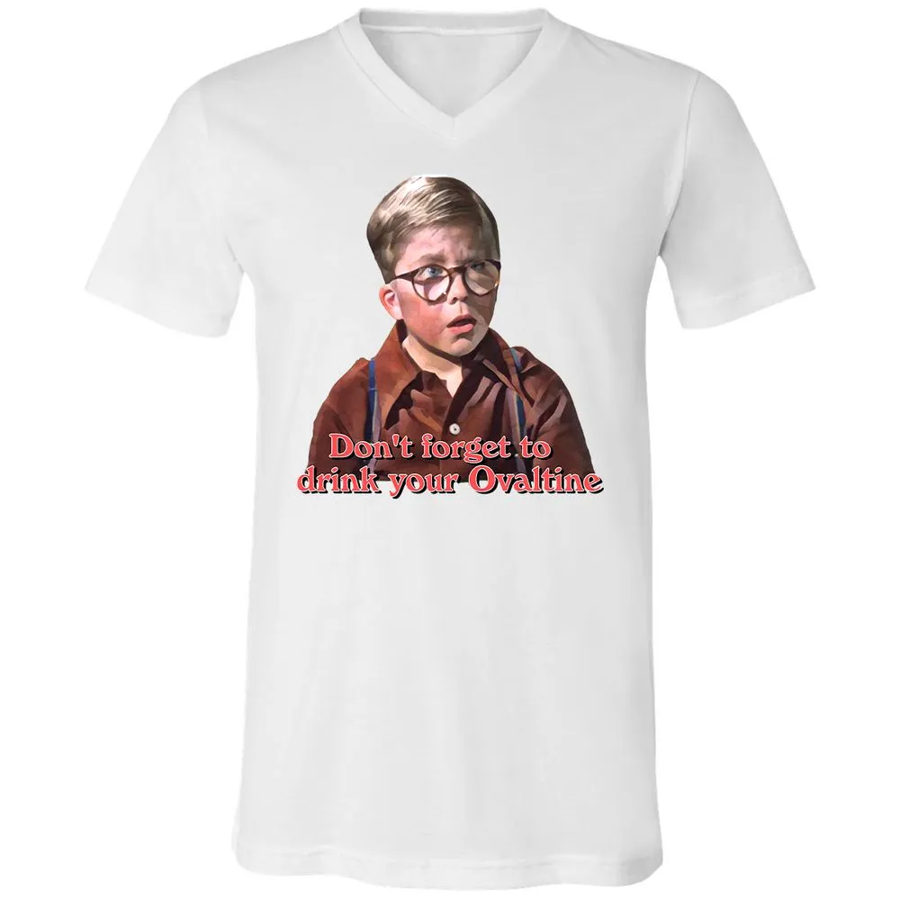 Unisex V-Neck T-Shirt - C8Y5D8T6 - White - 5