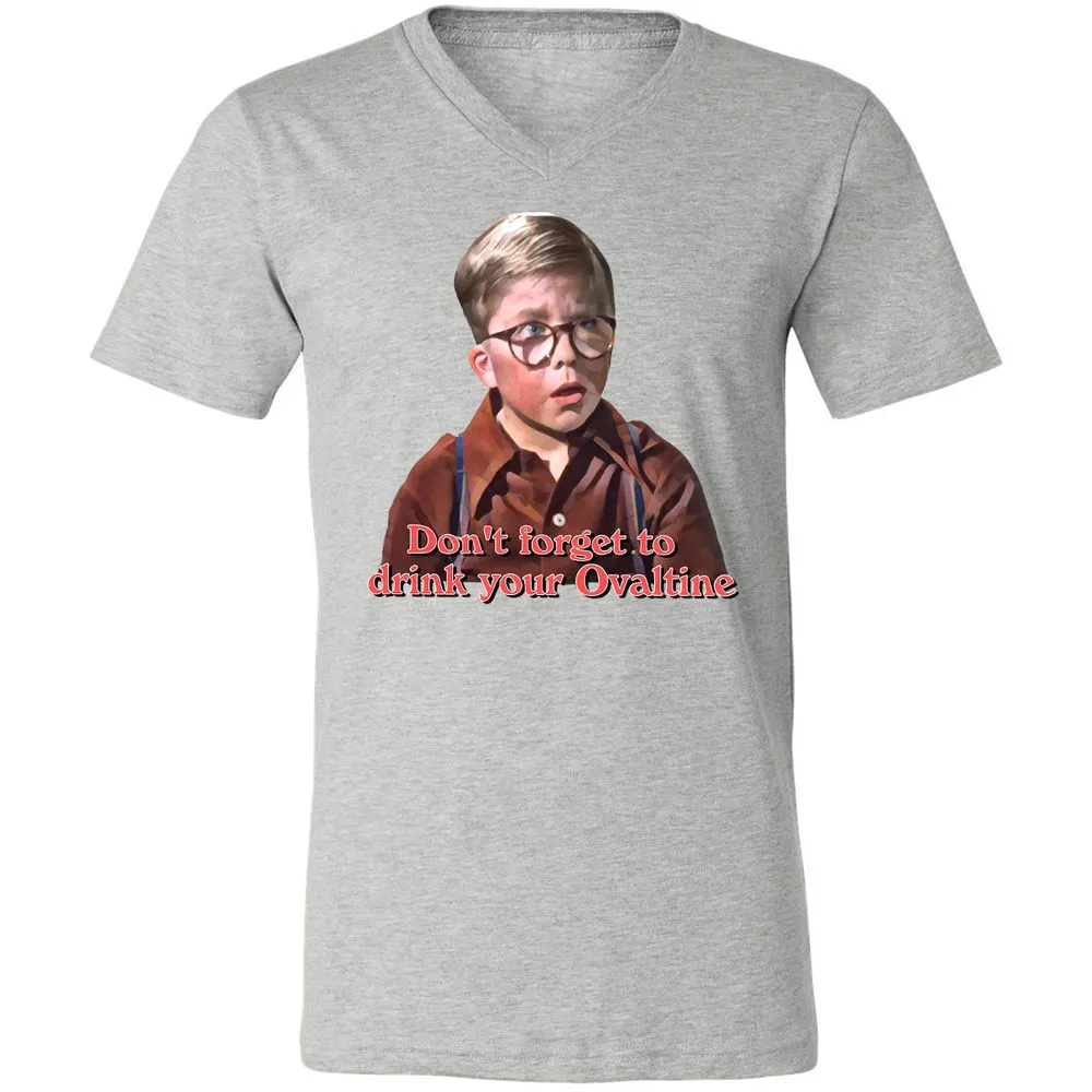Unisex V-Neck T-Shirt - C8Y5D8T6 - Athletic Heather - 7