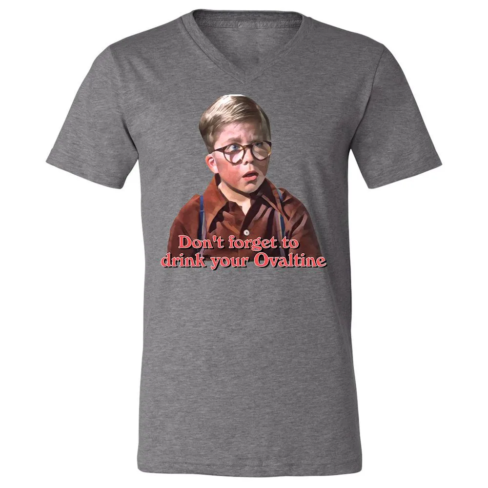 Unisex V-Neck T-Shirt - C8Y5D8T6 - Deep Heather - 13