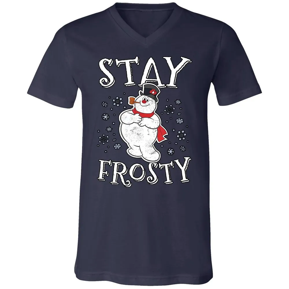 Unisex V-Neck T-Shirt - T5P7LFPJ - Navy - 2