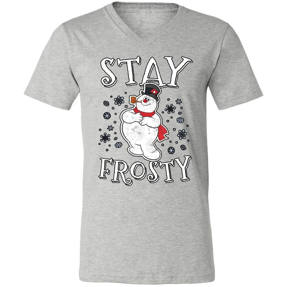 Unisex V-Neck T-Shirt - T5P7LFPJ - Athletic Heather - 7