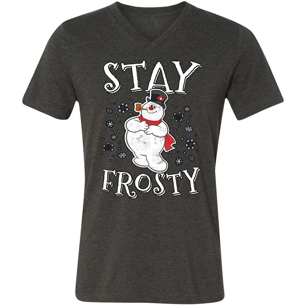 Unisex V-Neck T-Shirt - T5P7LFPJ - Dark Grey Heather - 8