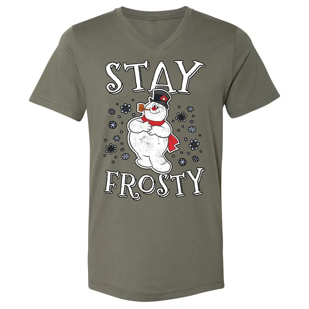 Unisex V-Neck T-Shirt - T5P7LFPJ - Military Green - 10