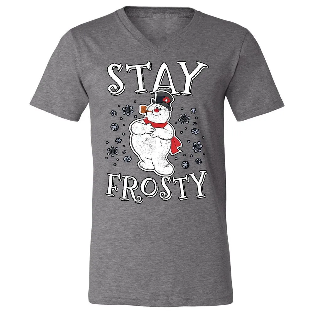 Unisex V-Neck T-Shirt - T5P7LFPJ - Deep Heather - 13