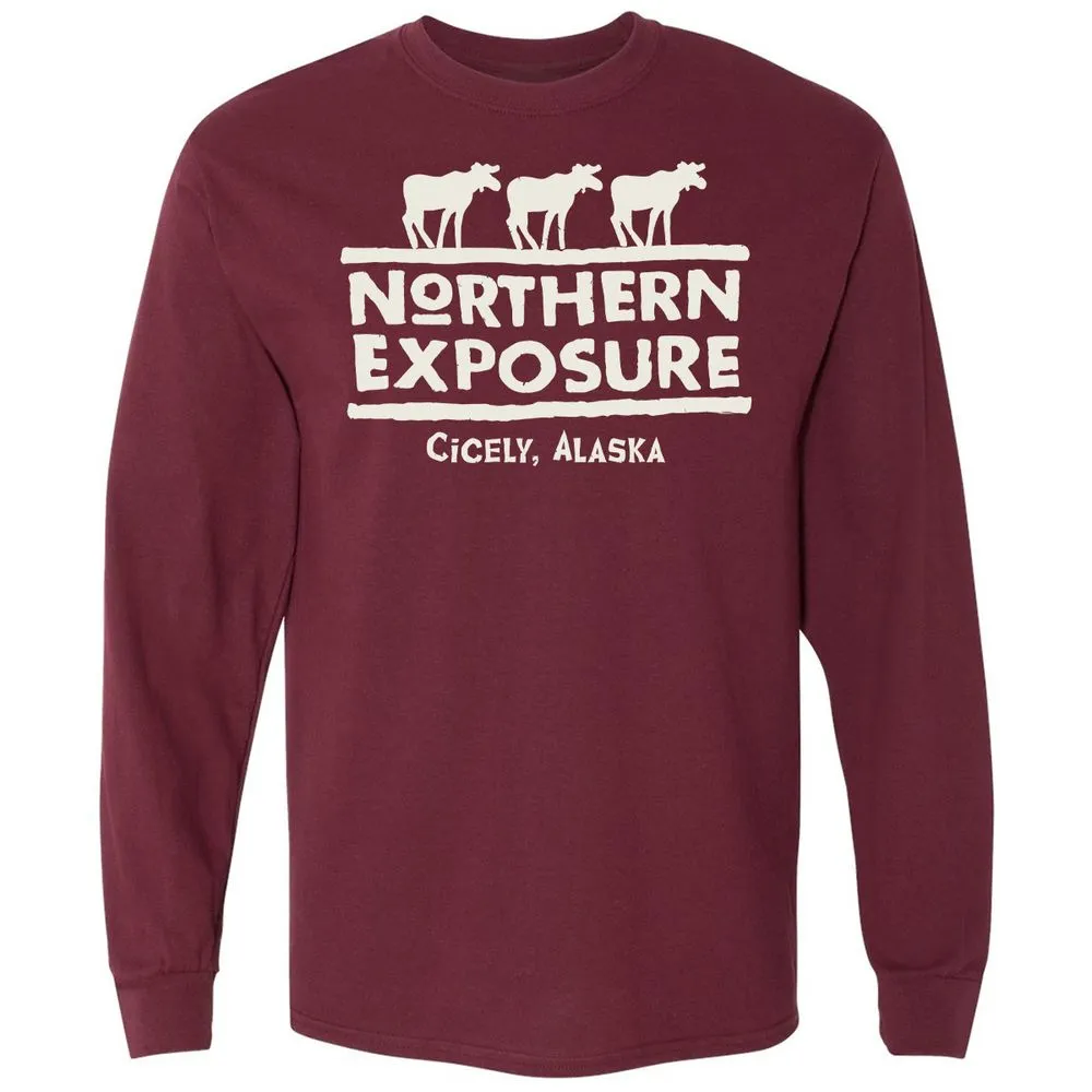Long Sleeve T-Shirt - 5GCQRB23 - Maroon - 11