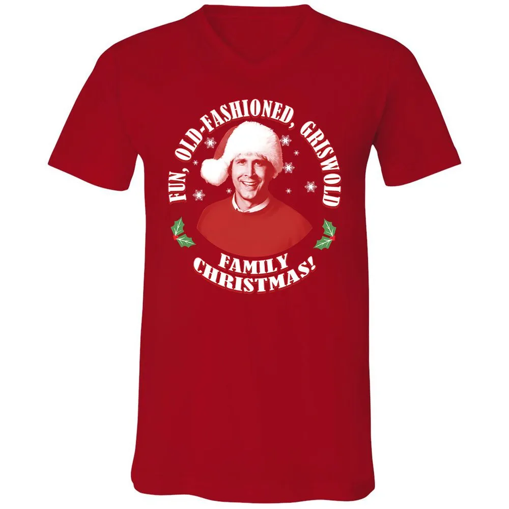 Unisex V-Neck T-Shirt - N6367TQD - Red - 3
