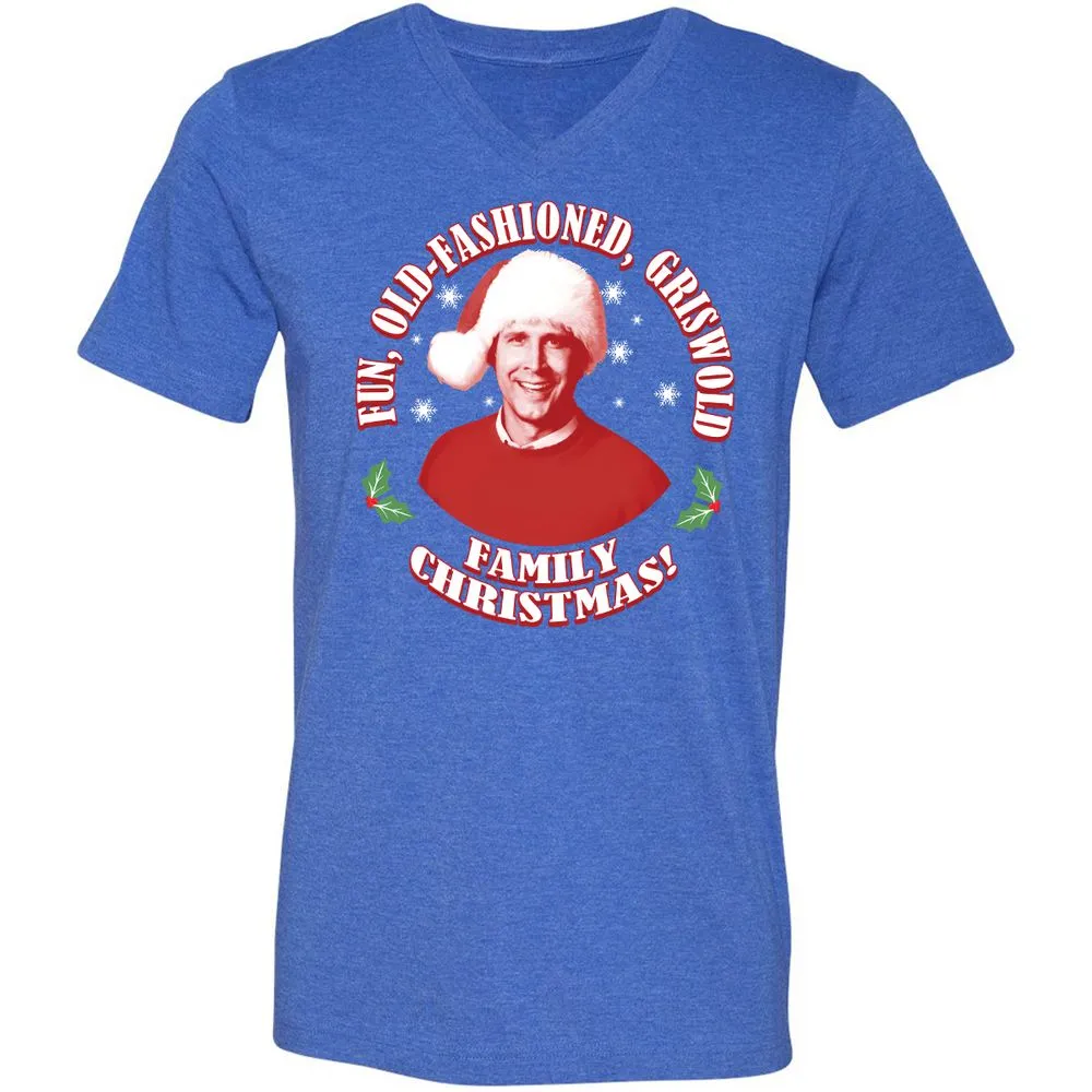 Unisex V-Neck T-Shirt - N6367TQD - Heather True Royal - 14