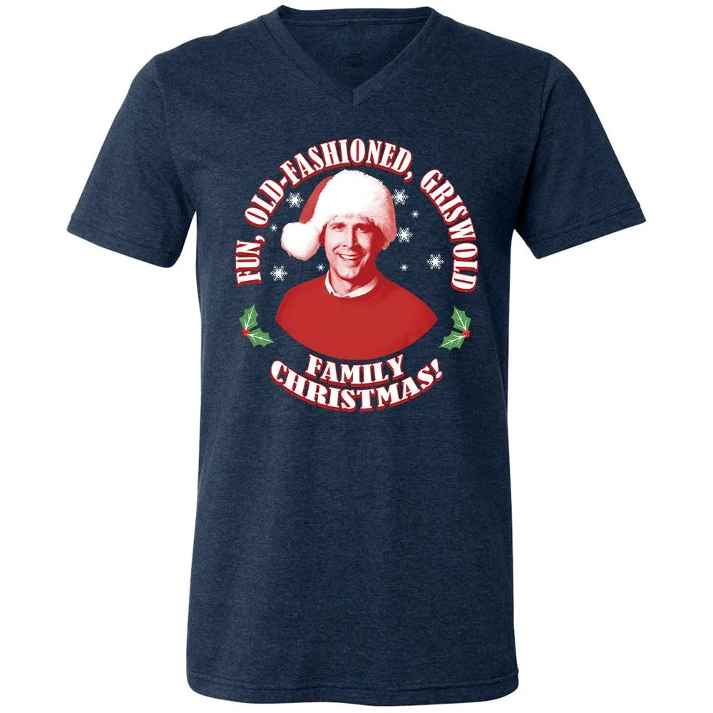 Unisex V-Neck T-Shirt - N6367TQD - Heather Navy - 15