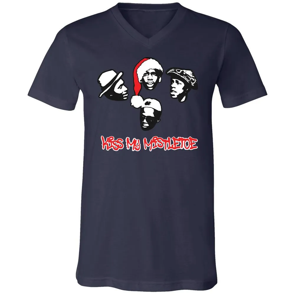 Kiss My Mistletoe Xmas Rap - Navy - 2