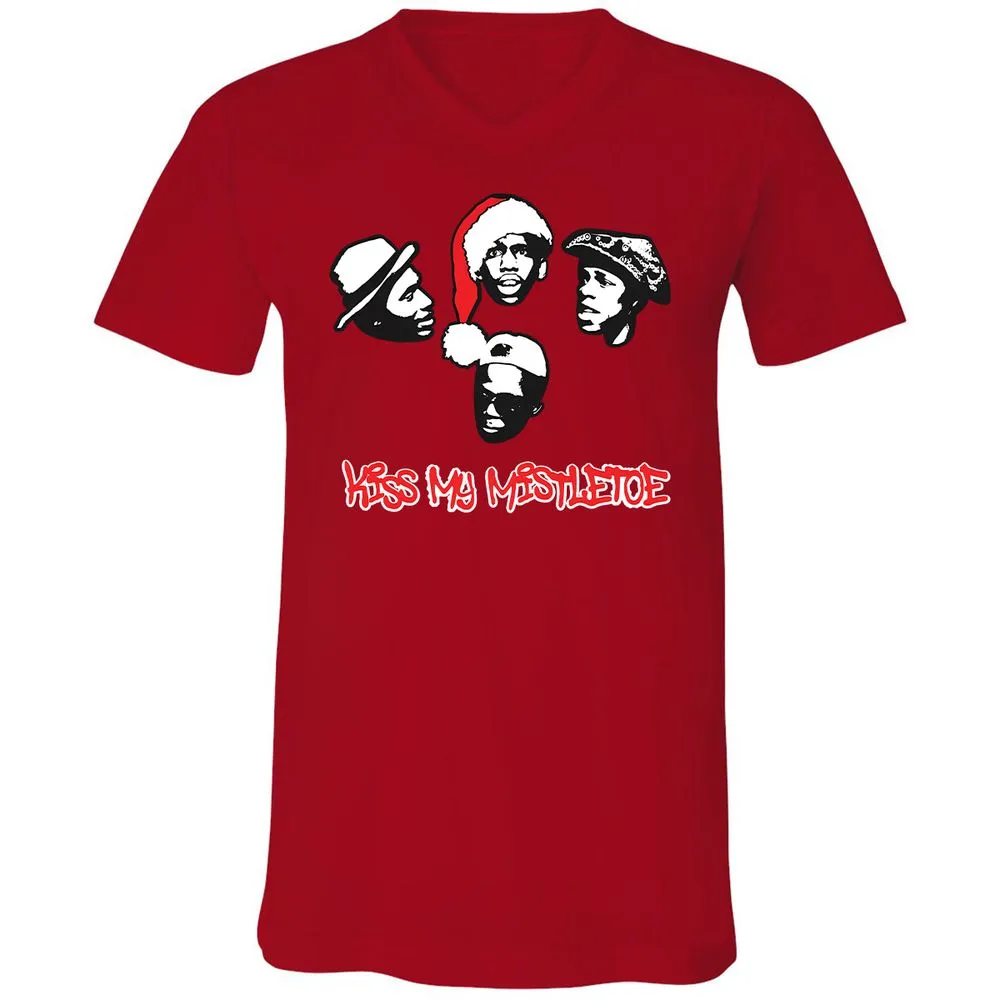 Kiss My Mistletoe Xmas Rap - Red - 3