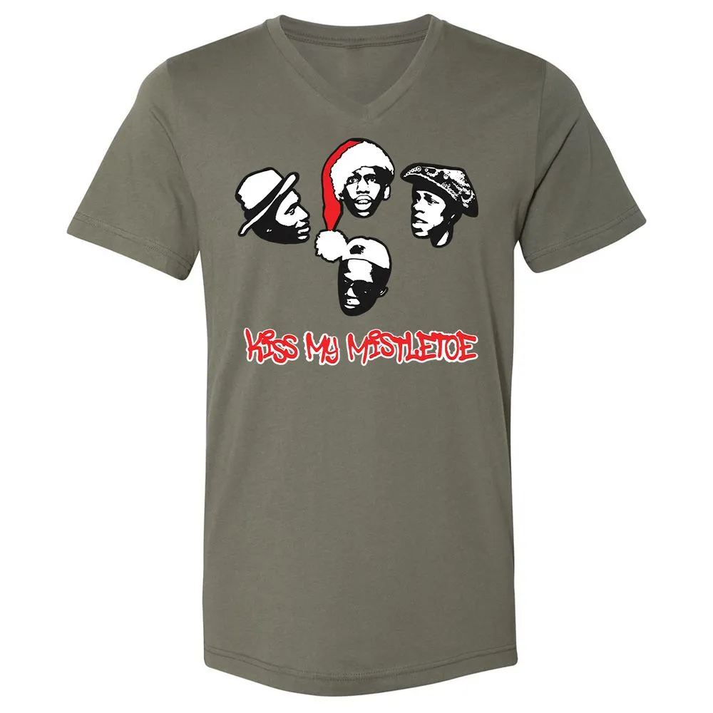 Kiss My Mistletoe Xmas Rap - Military Green - 10