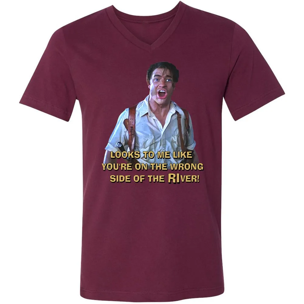 Unisex V-Neck T-Shirt - K8MCTVEW - Maroon - 6