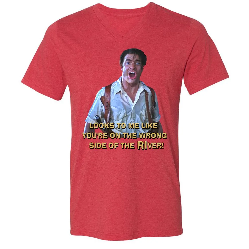 Unisex V-Neck T-Shirt - K8MCTVEW - Heather Red - 16