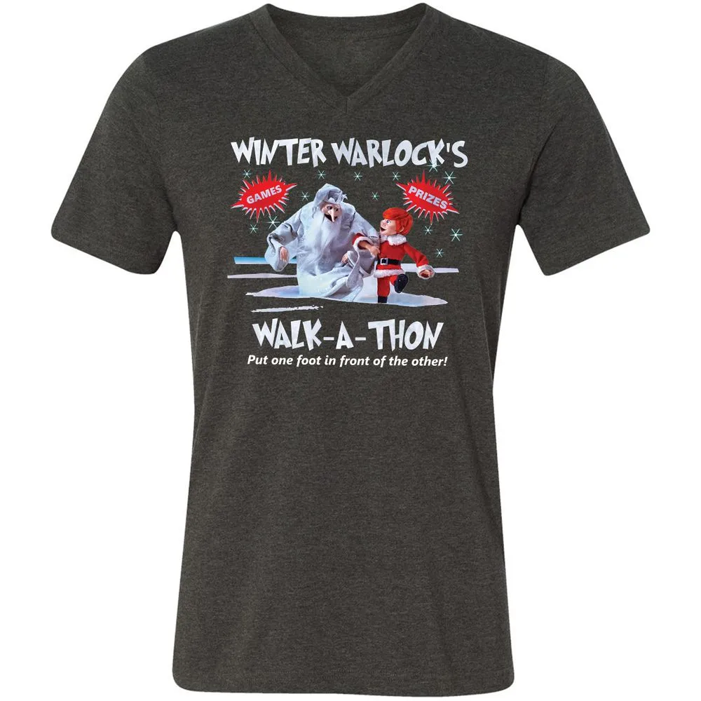 Unisex V-Neck T-Shirt - H9KP1WN9 - Dark Grey Heather - 8