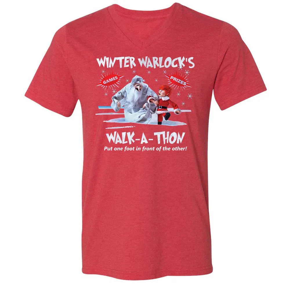 Unisex V-Neck T-Shirt - H9KP1WN9 - Heather Red - 16