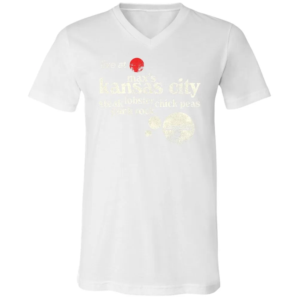 Unisex V-Neck T-Shirt - DFHCD6FU - White - 5