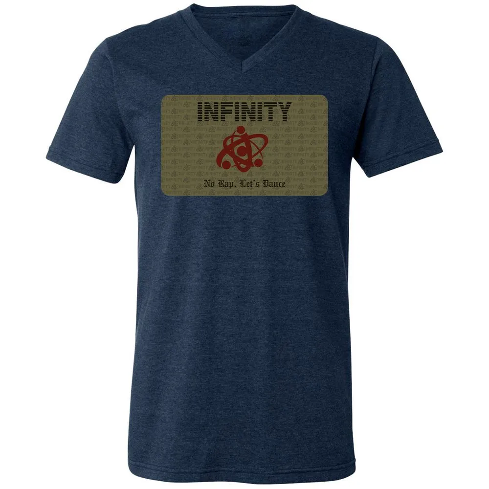 Unisex V-Neck T-Shirt - Y1PE59QF - Heather Navy - 15