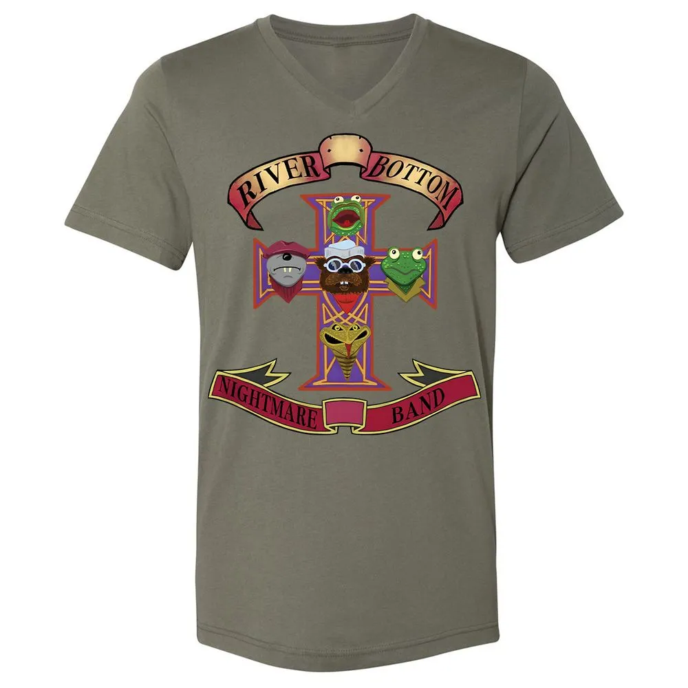 Unisex V-Neck T-Shirt - ZT2HZJ76 - Military Green - 10
