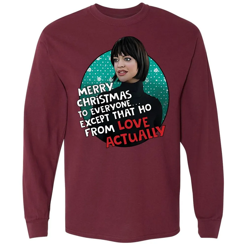 Long Sleeve T-Shirt - HELS7BWP - Maroon - 11
