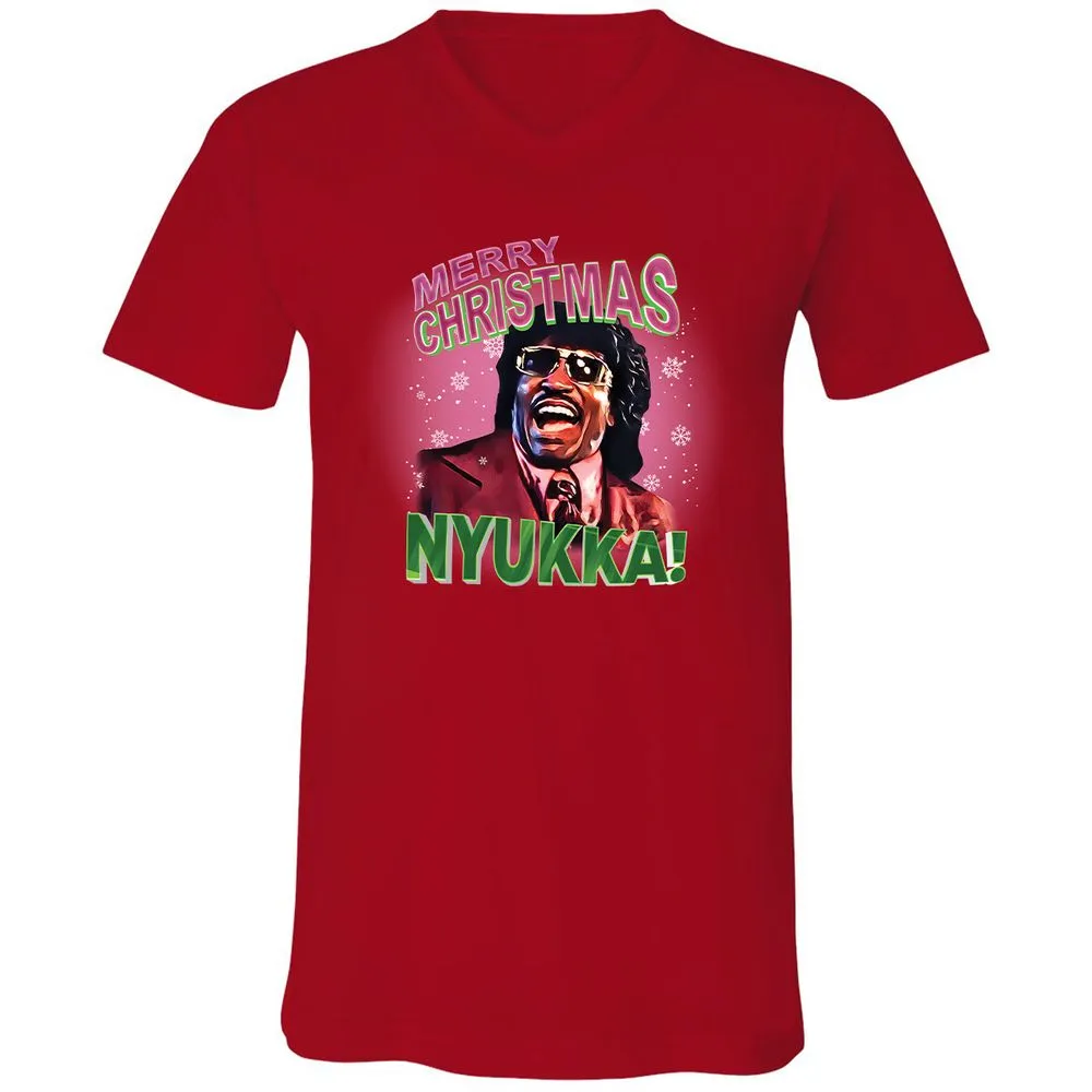 Unisex V-Neck T-Shirt - 5Z99X658 - Red - 3