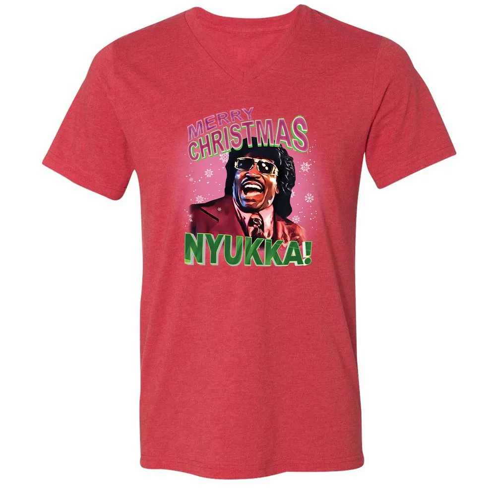 Unisex V-Neck T-Shirt - 5Z99X658 - Heather Red - 5