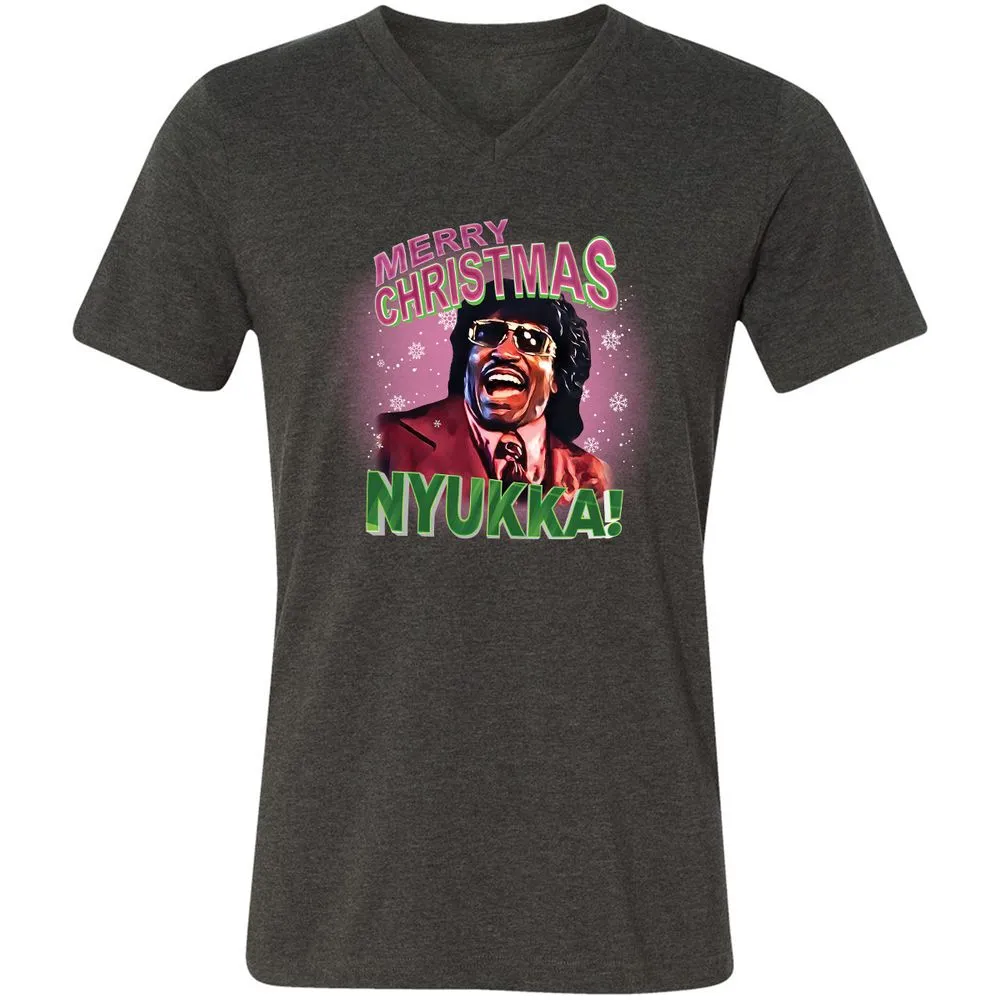 Unisex V-Neck T-Shirt - 5Z99X658 - Dark Grey Heather - 8
