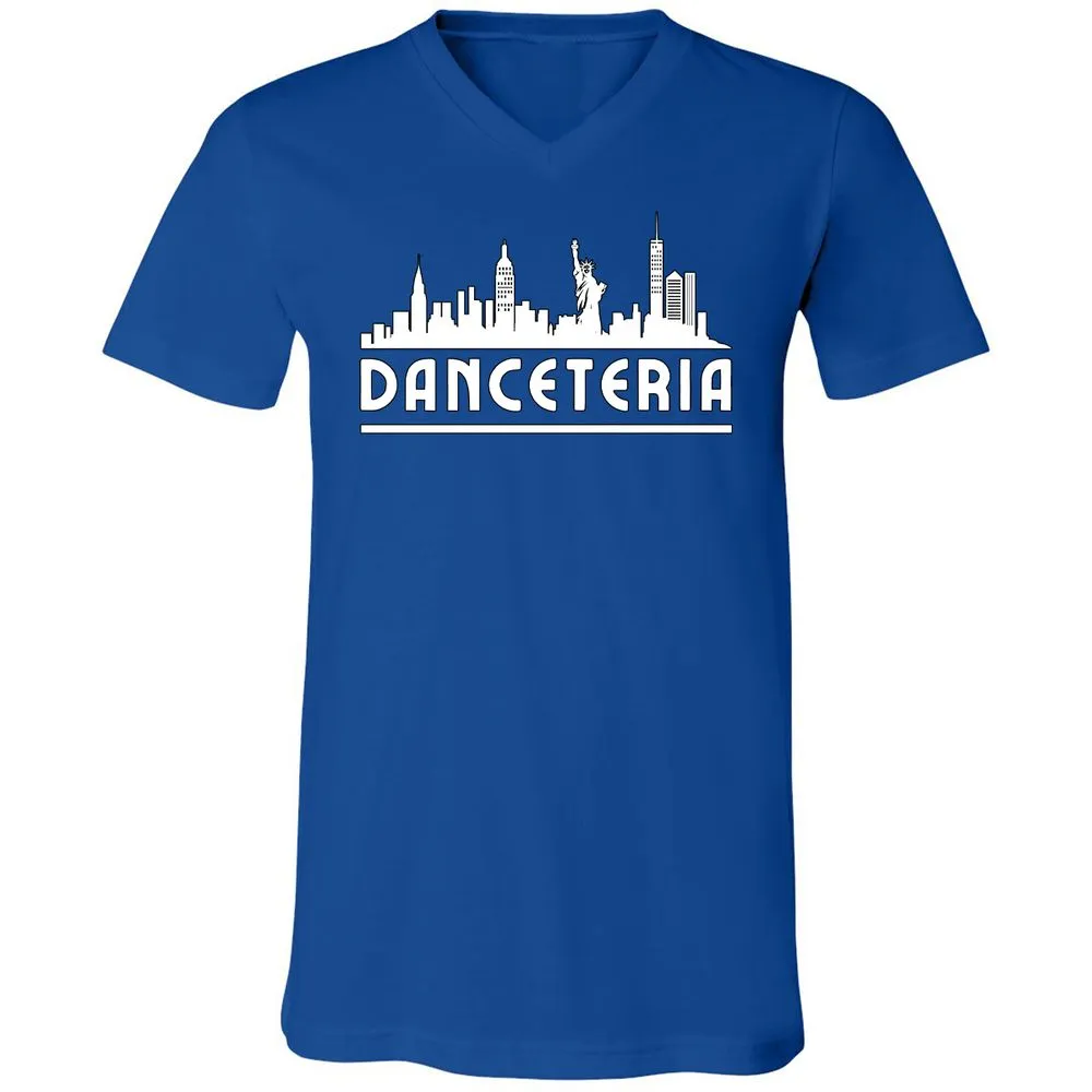 Unisex V-Neck T-Shirt - 3DXNQJ8W - True Royal - 4
