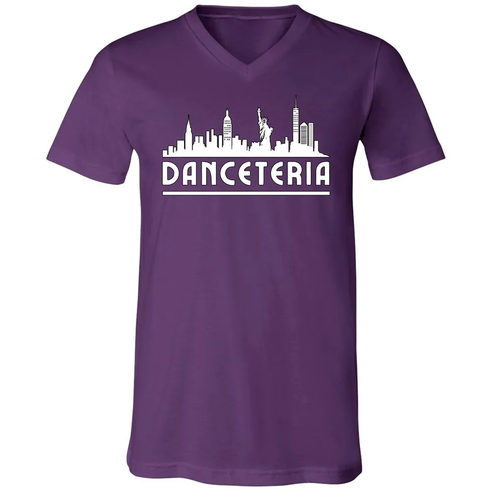 Unisex V-Neck T-Shirt - 3DXNQJ8W - Team Purple - 9