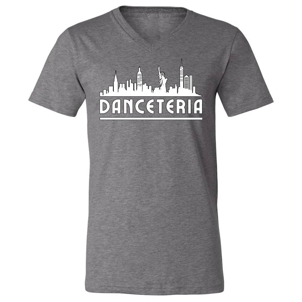 Unisex V-Neck T-Shirt - 3DXNQJ8W - Deep Heather - 13